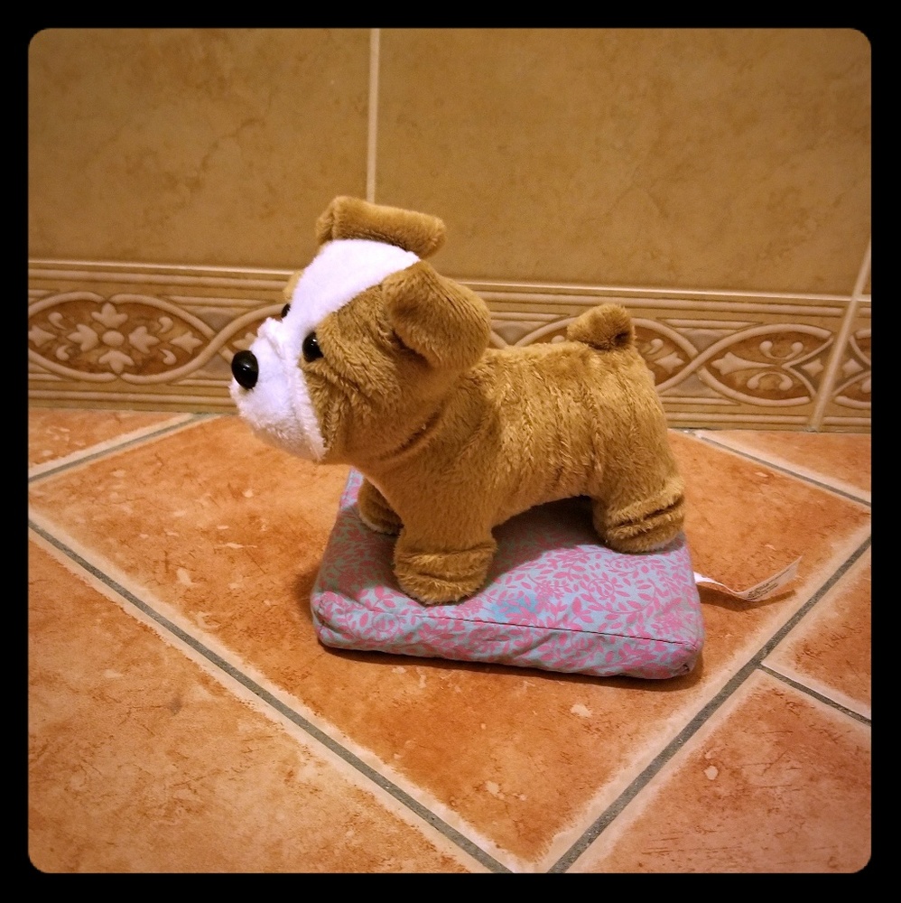 American Girl doll dog harness and bed